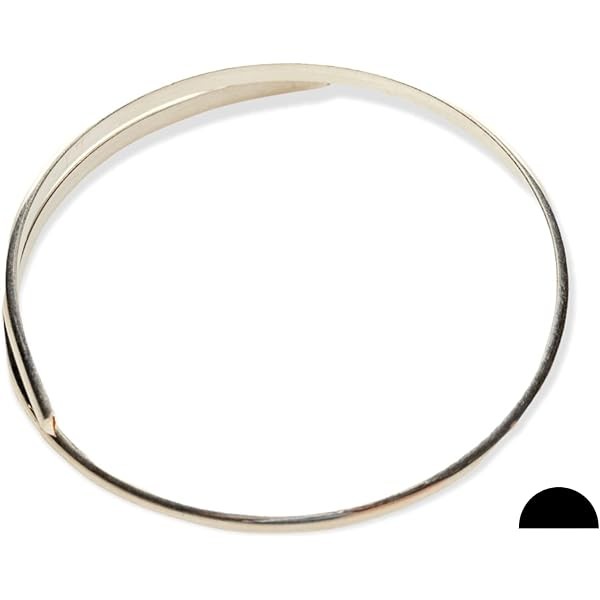 16 Gauge, 925 Sterling Silver Wire (Half Round) Dead Soft