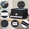DSDCDJ File Box with Lock - Portable File Organizer Box