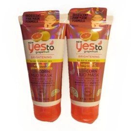 YES TO 2 Yes to Grapefruit Brightening Unicorn Mud Mask  -  2 oz. each 4 Oz. Total