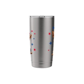Yorkie, 4th of July, Yorkshire Terrier, Patriotic Stainless Steel Insulated Tumbler