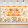 Mocsicka Groovy Back to School Backdrop First Day of School