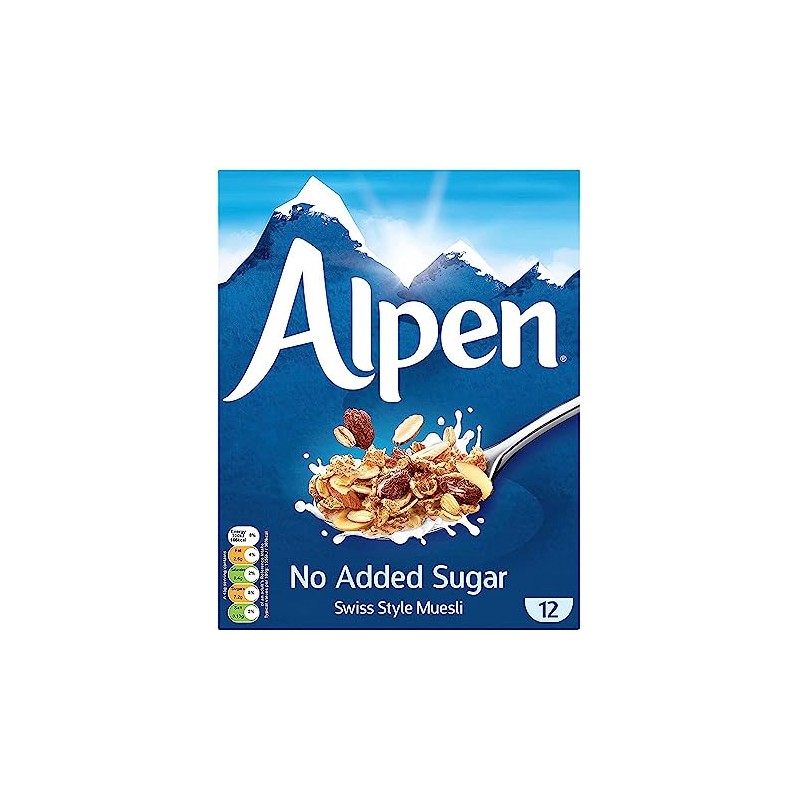 Alpen Muesli Cereal, No Sugar Added, 14 Ounce (Pack of