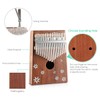 Kalimba 17 Key Thumb Piano Finger Piano Mahogany Wood Body