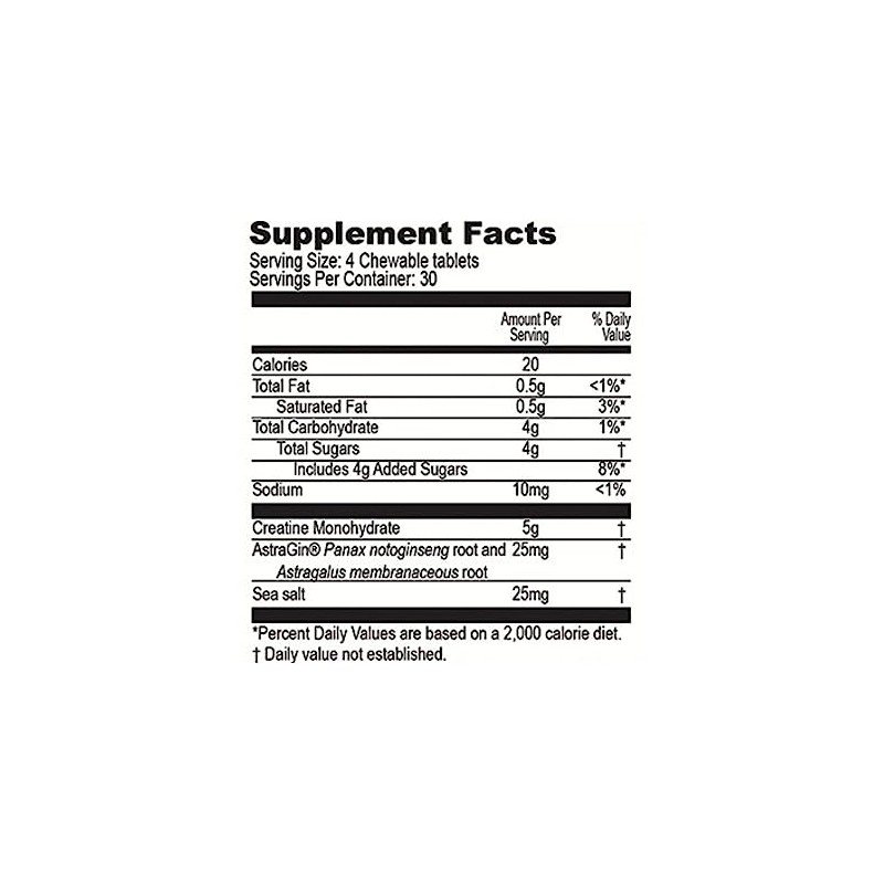 PERFORMANCE INSPIRED PERFORMANCE INSPIRED Nutrition Creatine Chew ?C 5g Creatine