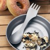 BY-J Titanium 2 in 1 Fork and Spoon Combo 2-Pack