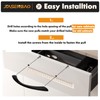 JIASENBAO Black Cabinet Pulls 5 Inch Arch Twisted Matte Black