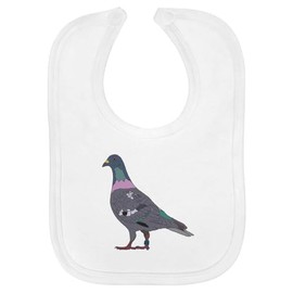 Azeeda 'Racing Pigeon' Soft Cotton Baby Bib (BI00058045)