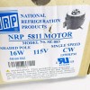 NATIONAL REFRIGERATION PRODUCTS NRP 5811 MOTOR SINGLE SPEED