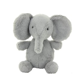 Plushland Soft Stuffed Elephant Animal Plush Toys Gift for Baby,Girls,Boys,Kids,Great Decor for Nursery, Room,Bed -Gray-9 Inch