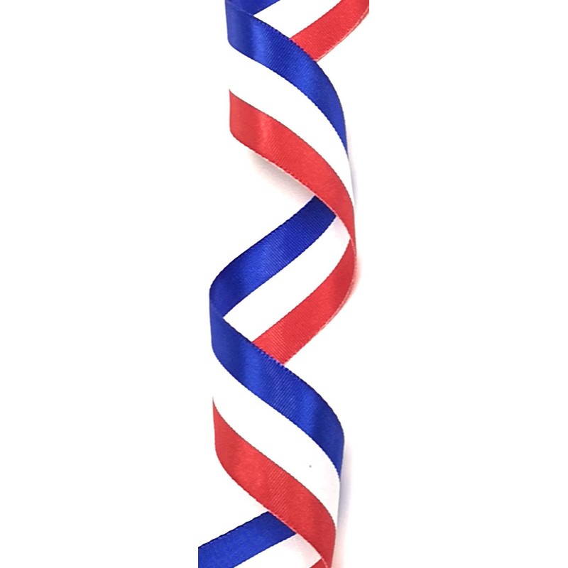 National Ribbon 25 m x 25 mm Blue / White