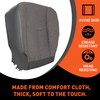 ECOTRIC Front Driver Side Bottom Seat Cover Compatible with 2003-2007