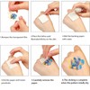 Stit-ch Temporary Tattoos for Children, 8 Sheets with 180+ Caricatures