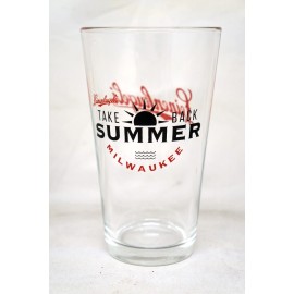 Leinenkugel's LEINENKUGELS BEER TAKE BACK SUMMER MILWAUKEE PINT GLASS, NEW!