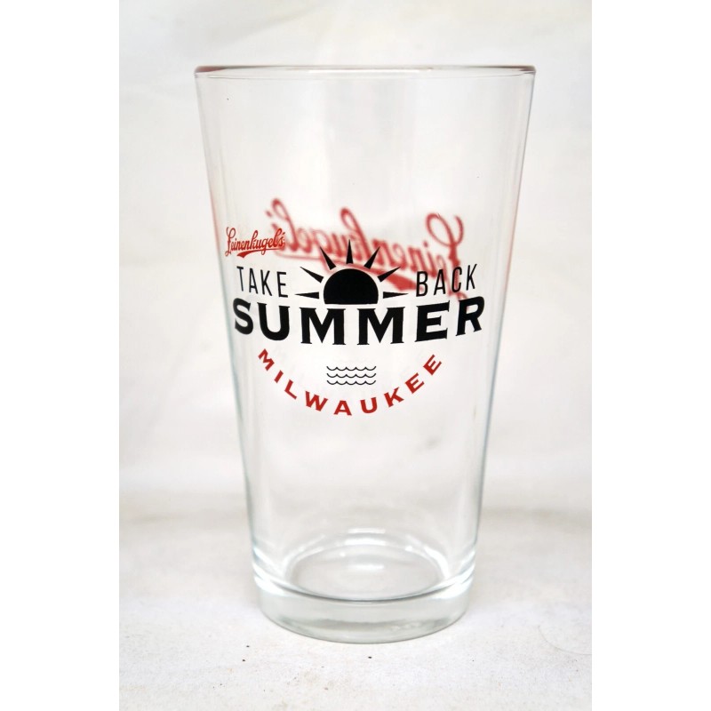 Leinenkugel's LEINENKUGELS BEER TAKE BACK SUMMER MILWAUKEE PINT GLASS, NEW!