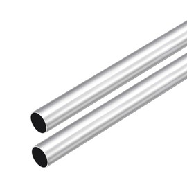DMiotech Set of 2 (OD 16mm x ID 15mm) 6063 Aluminum Round Tube 300mm Length Industrial Metal Pipe Machine Picture Frame Building DIY Projects