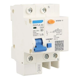 230V 63A 30mA DZ47LE-63 1P+N C63 RCCB Residual Current Circuit Breaker