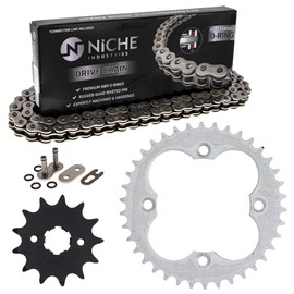 NICHE Drive Sprocket Chain Combo for Honda Sportrax 300 TRX300EX TRX300X Front 13 Rear 38 Tooth 520V O-Ring 88 Links