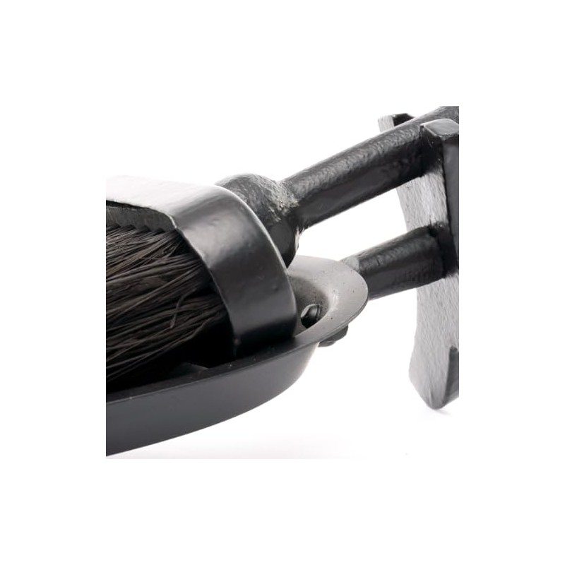 Steel Black Hearth Tidy Loop Top Fireside Pan & Brush