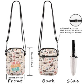 WCGXKO In My Seint Era Crossbody Bag Makeup Artist Gift Cosmetology Graduation Gift Esthetician Gift (My Seint Cr)