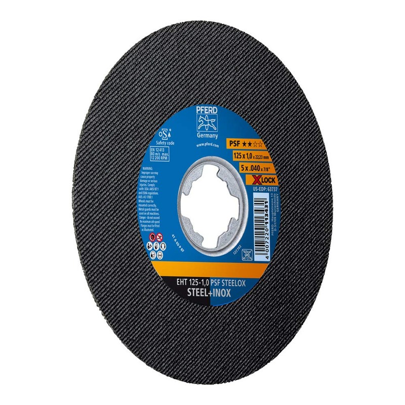 PFERD Cutting Disc, 10 Pieces, 125 x 1.0 mm, Straight,