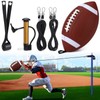 TOBWOLF Football Throw Trainer, Football Bungee Catching Trainer with Pump