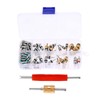 HZ-MONSTAR Valve Core Kit, 100 Pieces, R12, R134a, R410, R32,