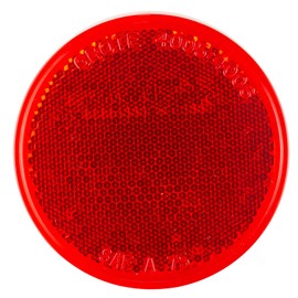 Grote 40052 Red Round Stick-On Reflector