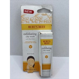 Burt's Bees Burts Bees EXFOLIATING CLAY MASK .57oz Plum Extract Refines Pores