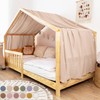 lilimaus House Bed Canopy, Made of 100% Cotton Muslin, Handmade,