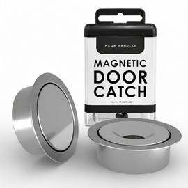 Mega Handles Concealed Magnetic Door Catch for Dummy Doors, Elegant Magnetic Closet Door Catch