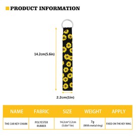 Jeiento Cute Cug Wristlets Keychain Straps for Women Girl Durable Neoprene Hand Wrist Key Ring Keyfob for Boys Girls Free Your Hands Fade Resistant