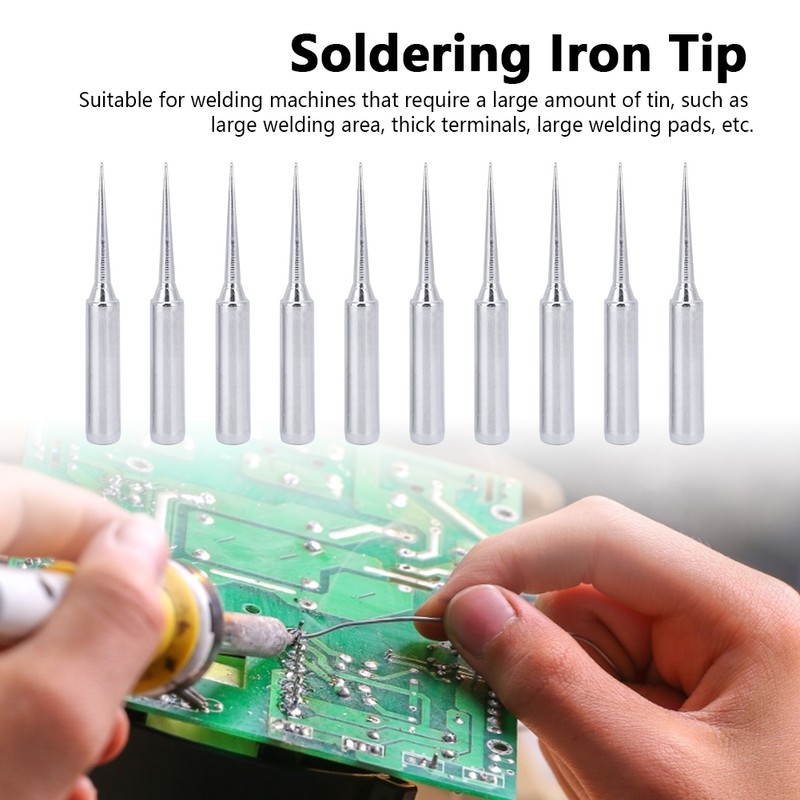 10pcs Lead Free Solder Iron Tip Set Soldering Iron Tip
