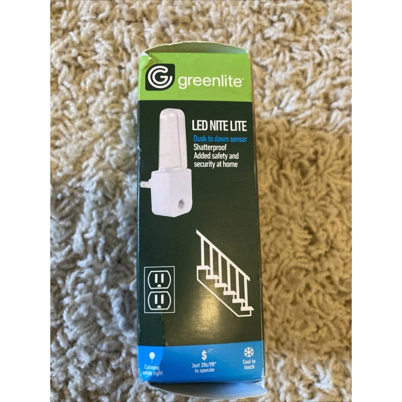 Greenlite Automatic Plug-in LED Nightlight with Sensor - Pack of