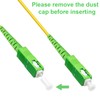 FLYPROFiber OS2 SC/APC to SC/APC Fiber Optic Cable 1M/3ft, Single