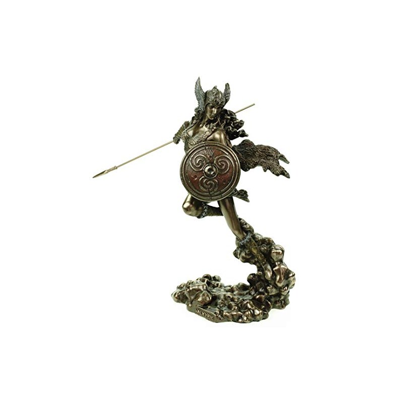 Veronese Germanic Walkure Figurine Bronzed 24 cm Odin Sculpture Spiritual