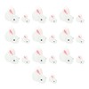 UOIENRT 20Pcs Luminous Rabbit Figurines Easter Micro Landscape Luminous Rabbits