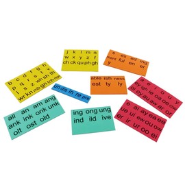 Foam Phonics Magnetic Foam Reading Tiles with Folding Magnetic Board –Homeschool and Classroom Portable Magnetic Manipulative Set (Second Grade)
