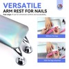 Saviland Arm Rest for Nails Tech Professional: Holographic Larger Nail