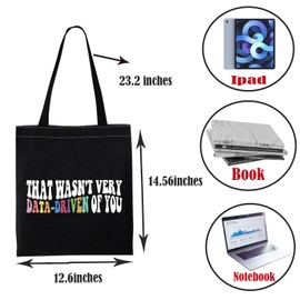 PWHAOO Data Analyst Tote Bag That Wasn’t Very Data-Driven Of You Tote Bag Data Scientist Gift Data Lover Gift, Data-driven of Yo Tote