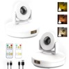 Wireless Led Spotlight Indoor, Rechargeable Uplighting Indoor with Remote Dimmable,