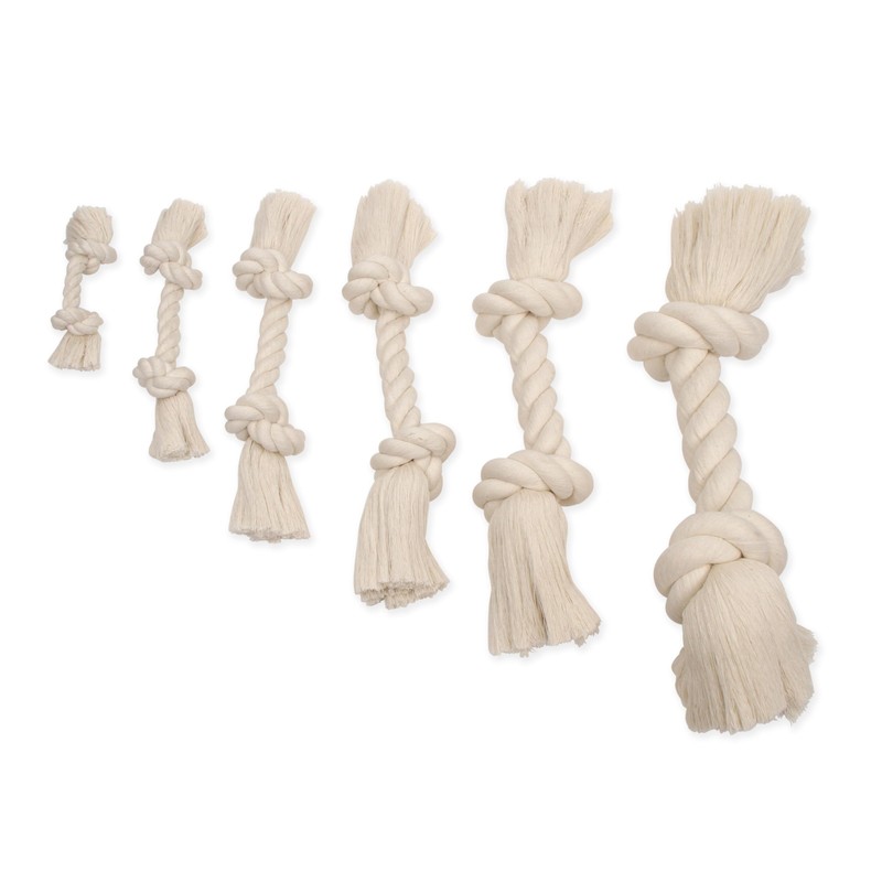 Mammoth Pet Products Dog Flossy Chews 100-Percent Cotton White Rope