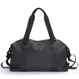 Deportiva Bolsa de Deporte Impermeable Bolso de Viaje Gran Capacidad Mochila Deportiva Bolsa de Gimnasio 25L Bolsa Deportiva para Mujer Hombres Negro
