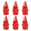 sourcing map 6Pcs Spiral Cone Nozzles, 3/4" Male PP Plastic