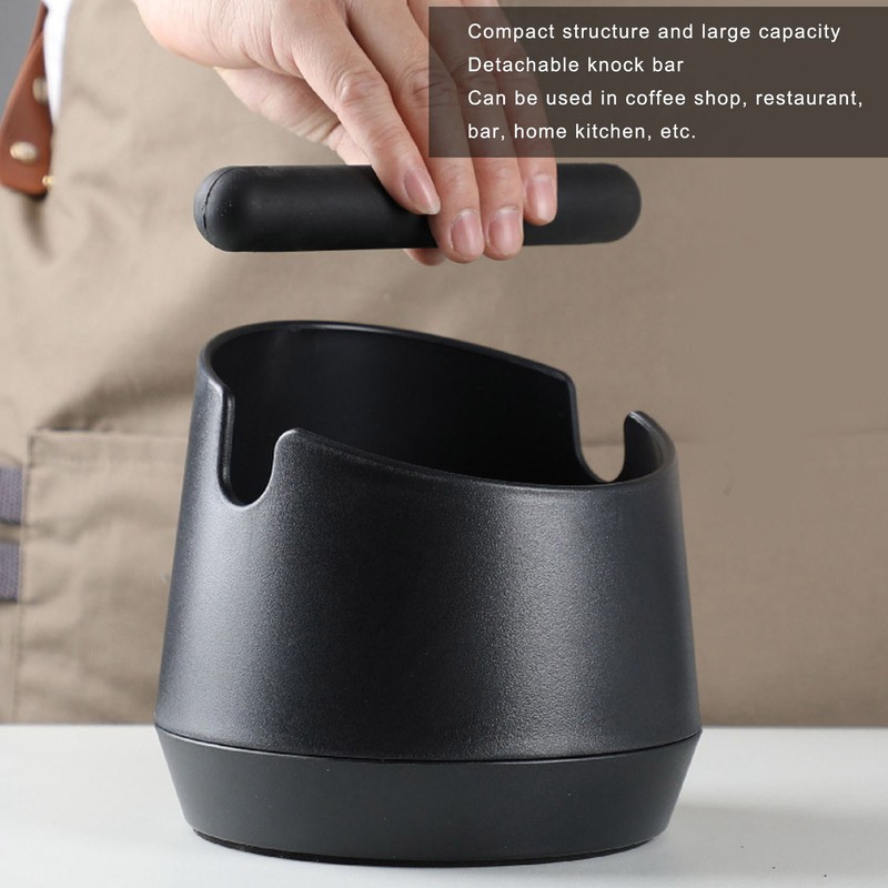 Espresso Knock Box Durable Silicone Nonslip Low Noise Large Capacity