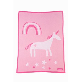 Cosatto - Baby Blankets - Toddler & Newborn Essentials 100% Combed Cotton Blanket - Cosy Throw Blanket For Kids - Perfect Bedding - Unicornland