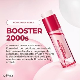 ISNTREE Suero Facial Plum Peptide Booster 2000s - Coreano con Microspículas, Péptidos y Extracto de Ciruela, Firmeza Antiedad, Vegano, 50 ml