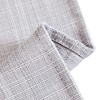 jinchan Tab Top Gray Kitchen Curtains 24 Inch Linen Textured