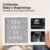 Felt Letter Board Baby Keepsake - Baby Picture Frame, Announcement