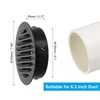 PATIKIL 6.3" Round Air Vent Cover, Stainless Steel Louvered Wall