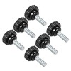 CoCud Knurling Clamp Knob M6 x 15mm Male Thread 20mm